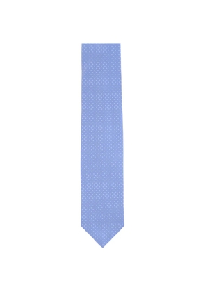 Barba polka-dot tie - Blue