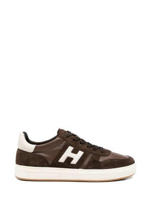 Hogan suede logo-detail sneakers - Brown