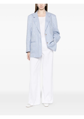 White Sand striped pocket jacket - Blue