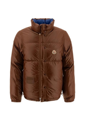 Moncler monogram reversible puffer jacket - Blue
