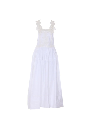 Maurizio Pecoraro lace open dress - White