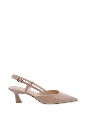 Stuart Weitzman Vinnie 50 buckle leather pumps - Neutrals