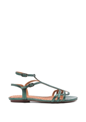 Chie Mihara Yael T-strap leather sandals - Green