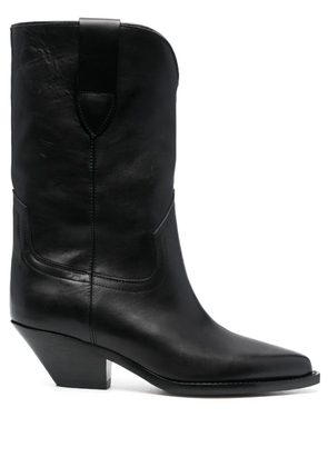 ISABEL MARANT Dahope 50mm leather cowboy boots - Black