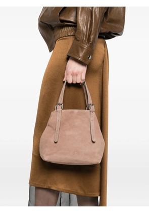 AUTENTICA 504 small Galatea buckle tote bag - Neutrals