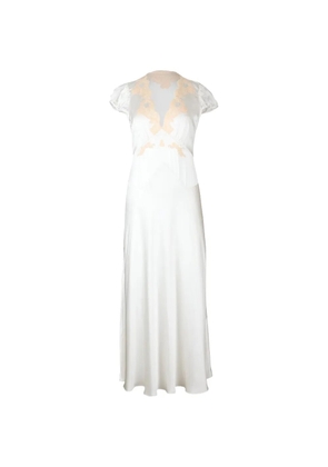 DÔEN Coraline lace-trim maxi dress - White