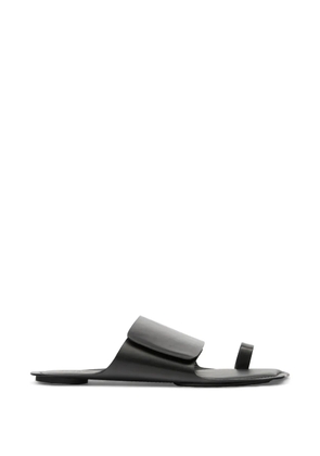 MM6 Maison Margiela toe-strap leather sandals - Black