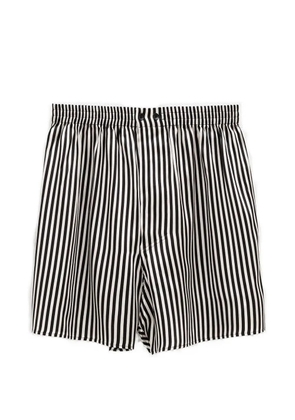 Petar Petrov stripe shorts - Black