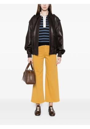 AG Jeans wide leg crop jeans - Yellow