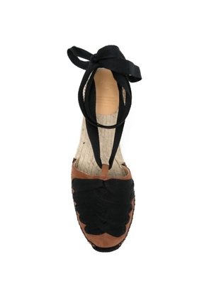 Castañer Kiva braided lace-up espadrilles - Brown