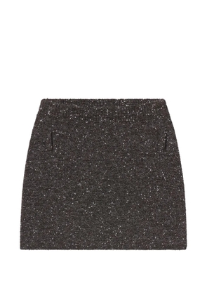 A.L.C. speckled mini skirt - Grey
