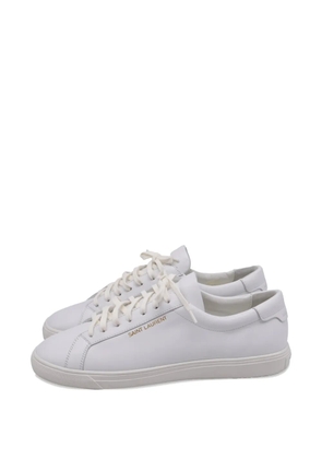 Saint Laurent Pre-Owned leather low-top sneakers - White