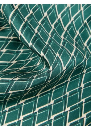 slowear patterned scarf - Green