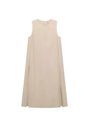 Liviana Conti Kirsten side-slit top - Neutrals