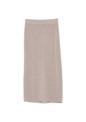 Alysi perforated midi skirt - Grey