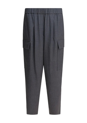 Semper elastic-waist cargo trousers - Grey