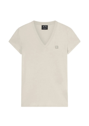 Armani Exchange V-neck short-sleeved T-shirt - Neutrals