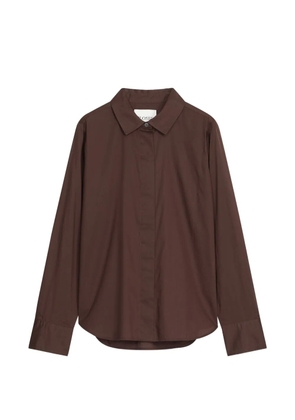 Closed buttoned classic shirt - Brown