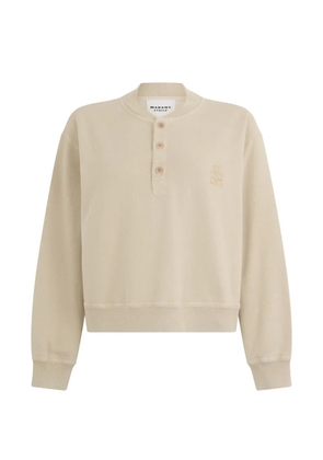 MARANT ÉTOILE embroidered-logo sweatshirt - Neutrals