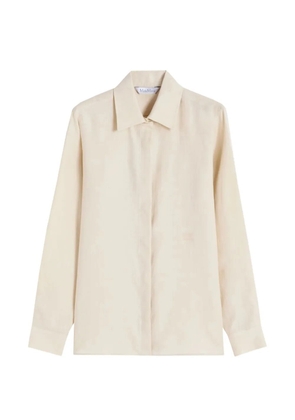 Max Mara oversized linen shirt - Neutrals