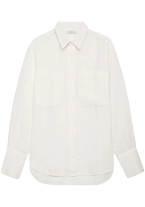 ANINE BING long-sleeve linen shirt - White