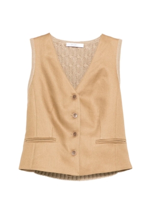 Max Mara Calibri knitted waistcoat - Neutrals