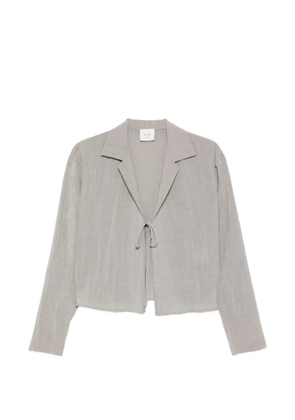 Alysi crinkle-tie blouse - Grey