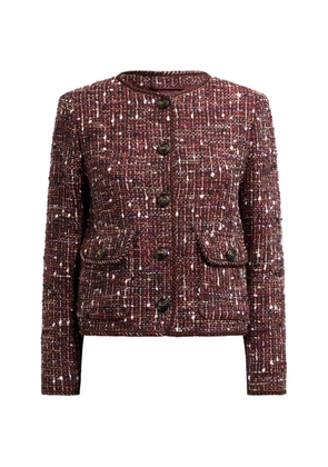 ETRO tweed-construction jacket - Red