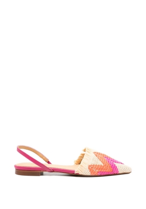 Castañer Berta fringed flat pumps - Pink