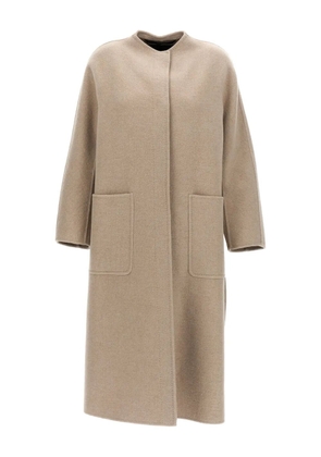 Max Mara patch-pocket cashmere coat - Neutrals