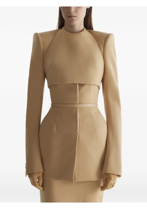 Mugler layered jacket - Neutrals