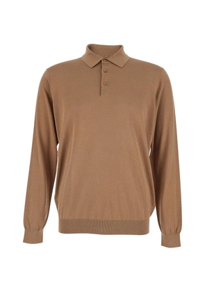 Kangra long-sleeved polo shirt - Neutrals