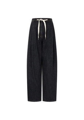 TOMBOY drawstring-fastening jeans - Black