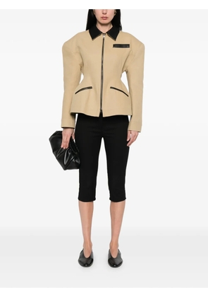 La Piscine sculpted worker jacket - Neutrals