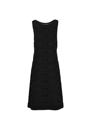 Malo lace sleeveless dress - Black