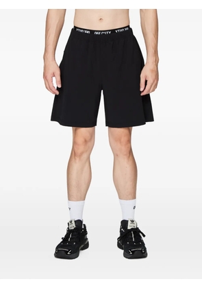 Off Duty logo-print track shorts - Black