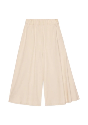 Ottod'Ame elasticated-waist cullote trousers - Neutrals
