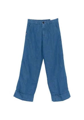 White Sand cuffed trousers - Blue