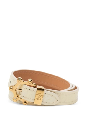 Louis Vuitton Pre-Owned 2005 Monogram Vernis Triple Tour Wrap Bracelet costume bracelet - White