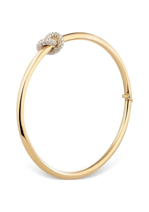 Engelbert knot diamond bangle bracelet - Gold