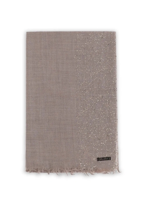 Faliero Sarti New Dalila sequin-embellished fringed scarf - Brown