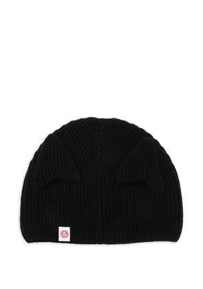Charles Jeffrey Loverboy Ears Skull beanie hat - Black