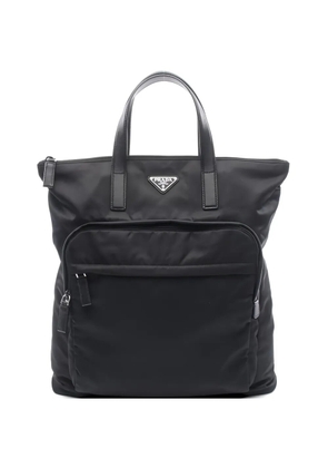 Prada Pre-Owned 2010s Tessuto leather backpack - Black