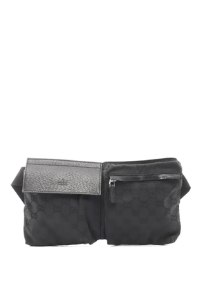 Gucci Pre-Owned 2000s GG canvas body bag waist belt bag - Black