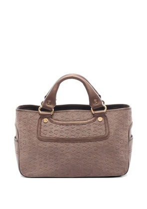 Celine Pre-Owned 2000s Boogie C debossed leather tote bag - Neutrals