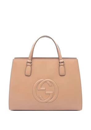 Gucci Pre-Owned 2010s Soho Interlocking G handbag - Neutrals
