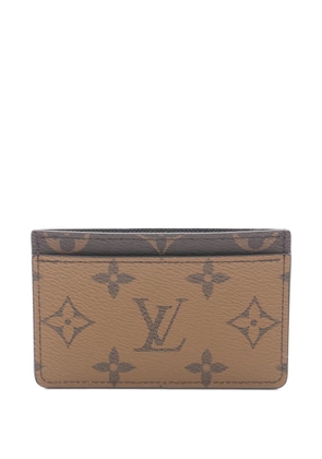 Louis Vuitton Pre-Owned 2021 Porte Cult monogram card case - Brown