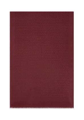 Ferragamo jacquard-logo scarf - Red