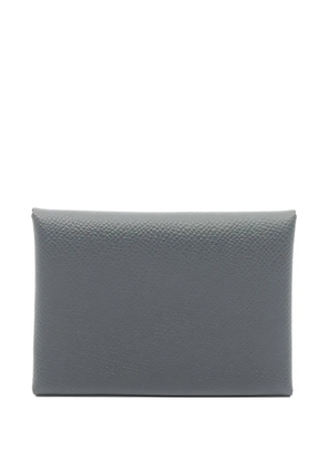 Hermès Pre-Owned 2025 Calviduo textured coin purse - Grey