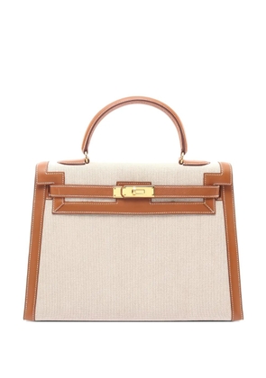 Hermès Pre-Owned 1991 Kelly 32 leather handbag - Neutrals